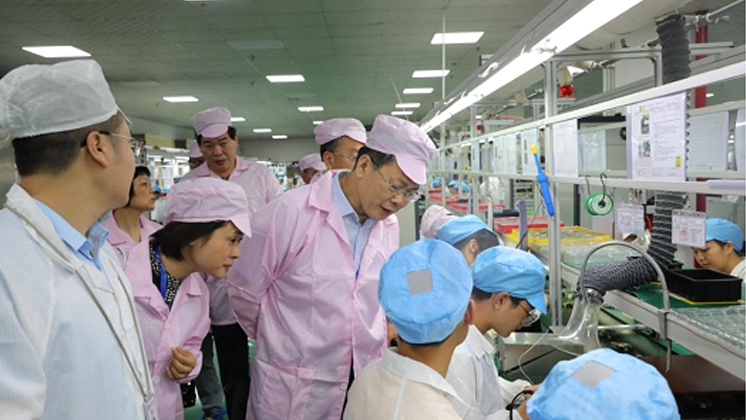 永州市人社局來我公司調研